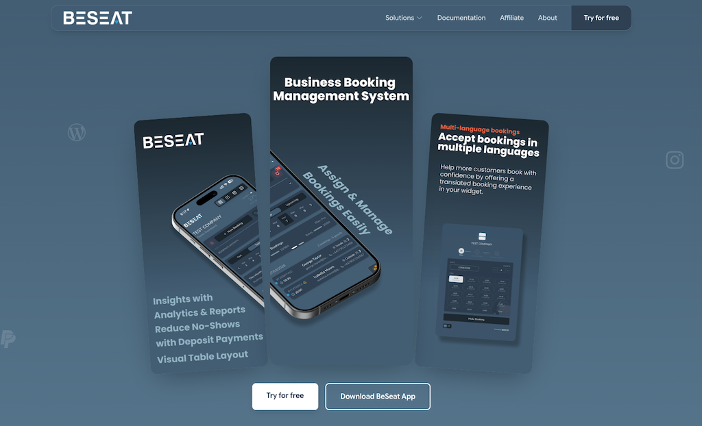 BeSeat screenshot